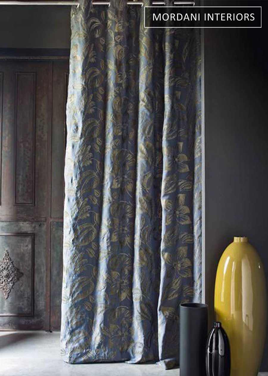 Floral Silk DDecor Curtains